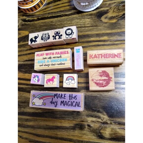 Crafting Supplies Lot Stamps Ribbon - Picture 8 of 11